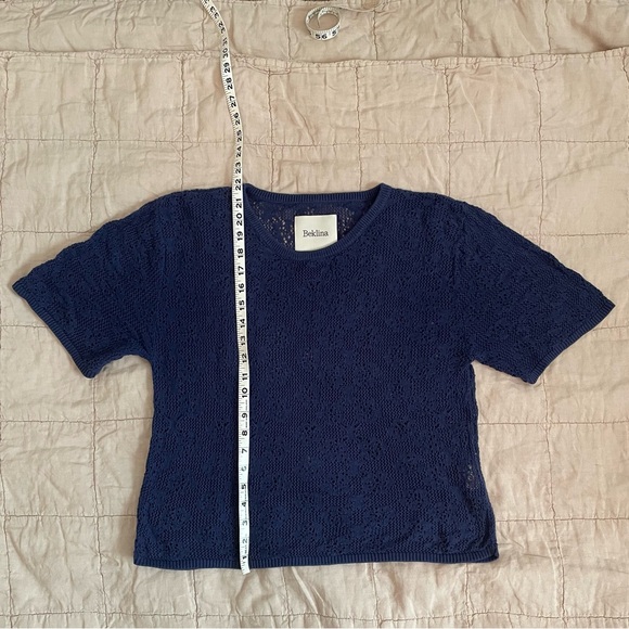 Beklina Edificio Lace T-Shirt in Ink, size M/L - Picture 7 of 8